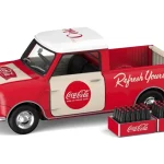 Tiny Coca-Cola Morris Mini Pickup 1:50 alloy car model with transparent display box