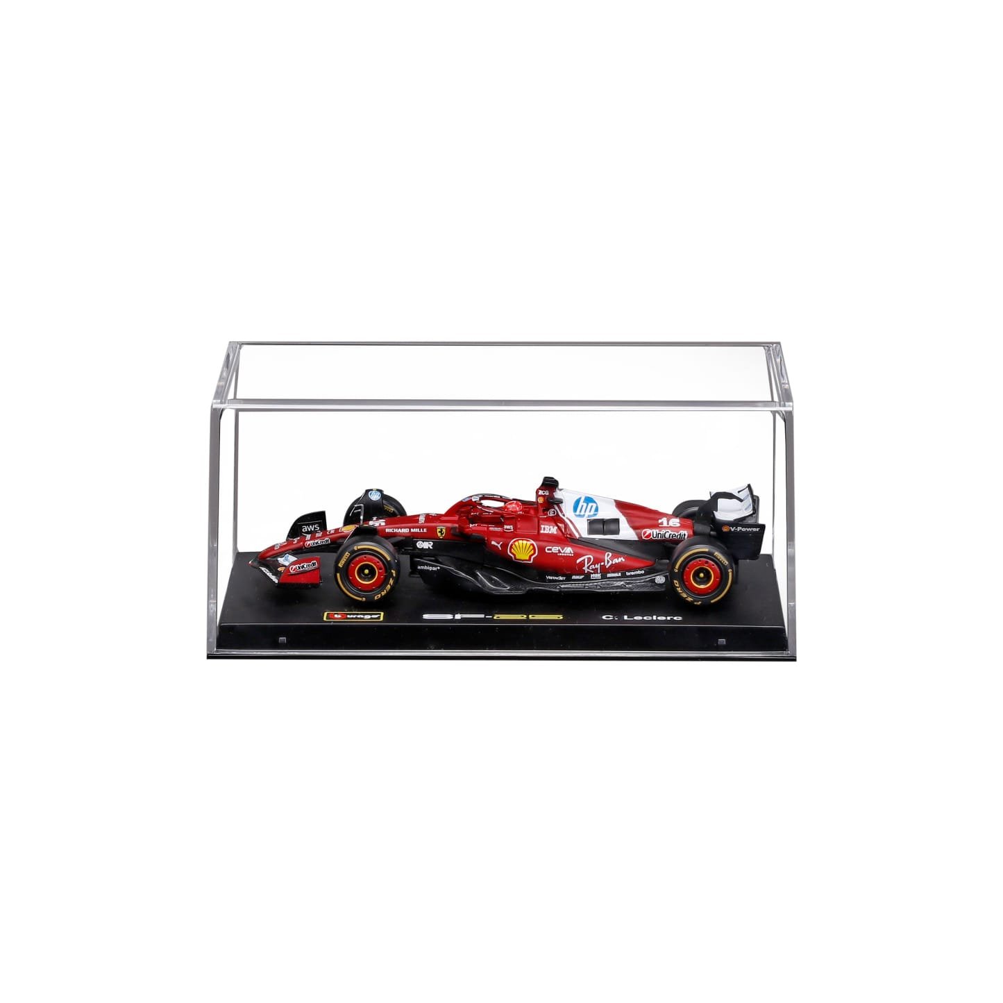 WhatsApp Image 2026-03-03 at 11.01.26 (2) Ferrari SF-25 Charles Leclerc #16 F1 2025 – 1:43 Diecast Model with Display Case - Image 1