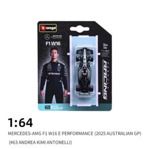Bburago F1 Mercedes-AMG W16 2025 #63 George Russell – 1:64 Scale