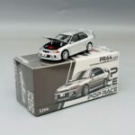 POPRACE 1/64 Scale Mitsubishi EVO Lution IV silver Alloy Diecast
