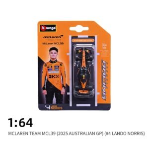 Bburago 1/64 Scale F1 Mclaren MCL39 2025 Lando Norris #4