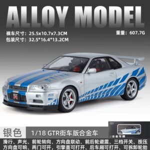 1:18 Scale R34 GTR Sports Car Model