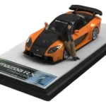 TIME MICRO 1:64 SCALE RX-7 Veilside (With Han's figure) Fast & Furious Orange Diecast Model Car